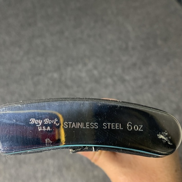 Bey Berk 6 oz. Stainless Steel Flask - Picture 2 of 5